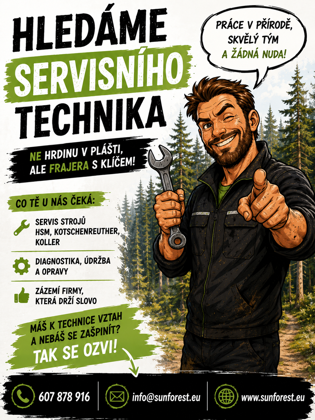 Hledáme servisní techniky
